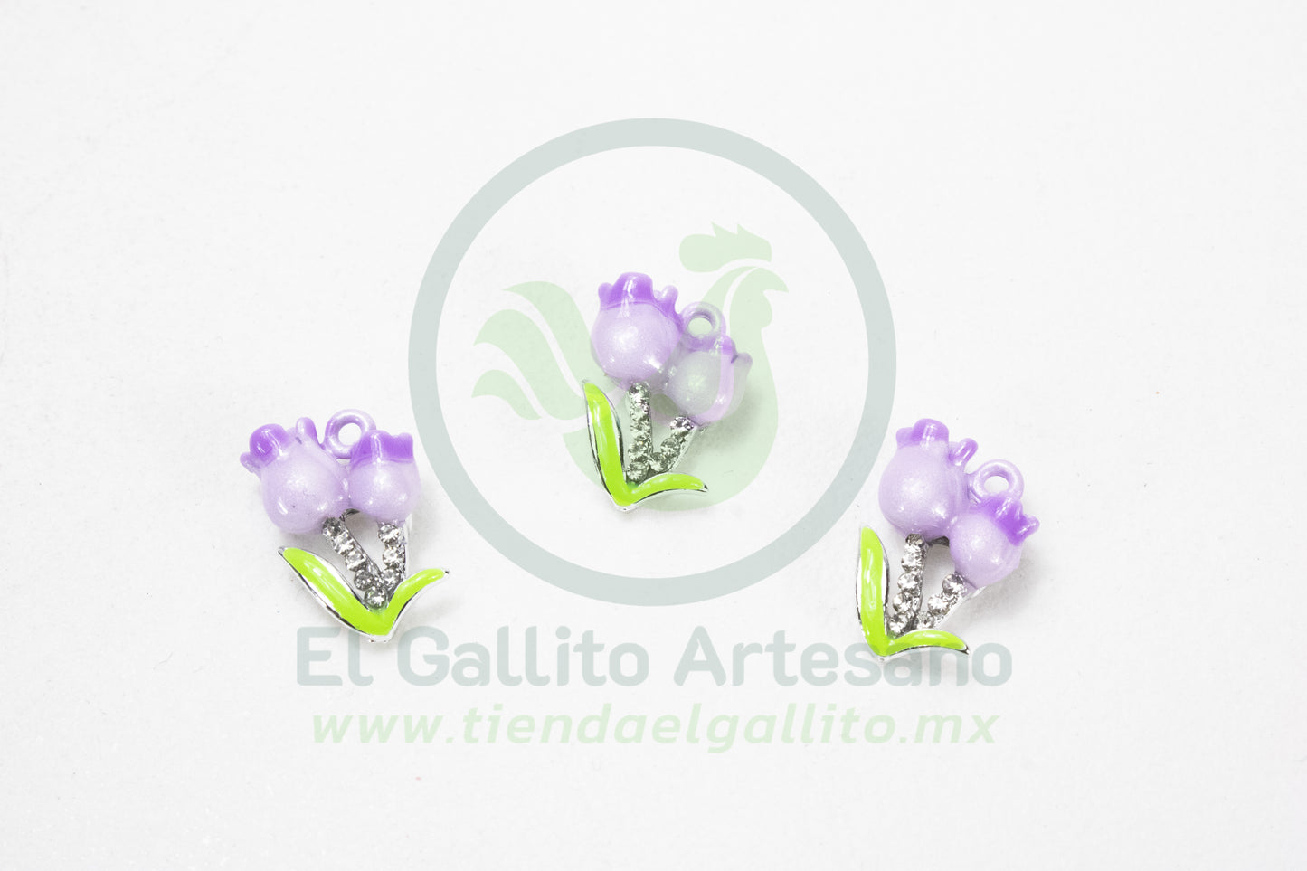 Dije #4 Esmaltado | Tulipanes