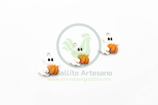 Fantasma Calabaza - Dije Acrílico Halloween