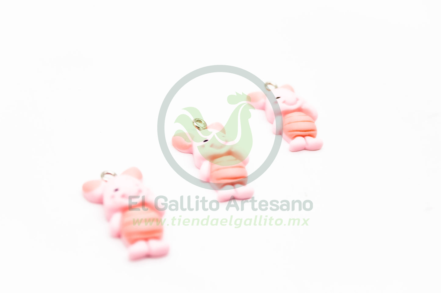 Piglet Parado - Dije Acrílico