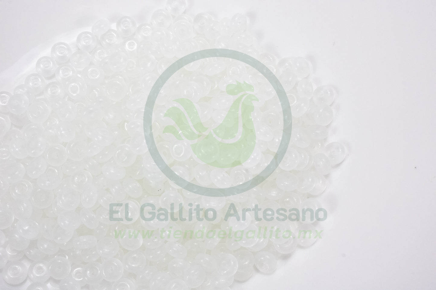 Dona Cristal 3*6 6mm #141 | Blanco Lechoso Claro