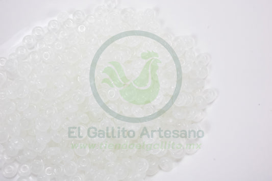 Dona Cristal 3*6 6mm #141 | Blanco Lechoso Claro
