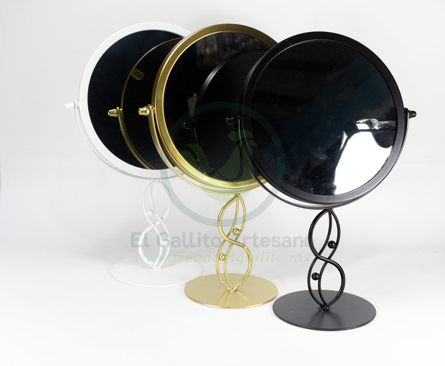 Espejo Base 25-1 #10 | Círculo Ondas