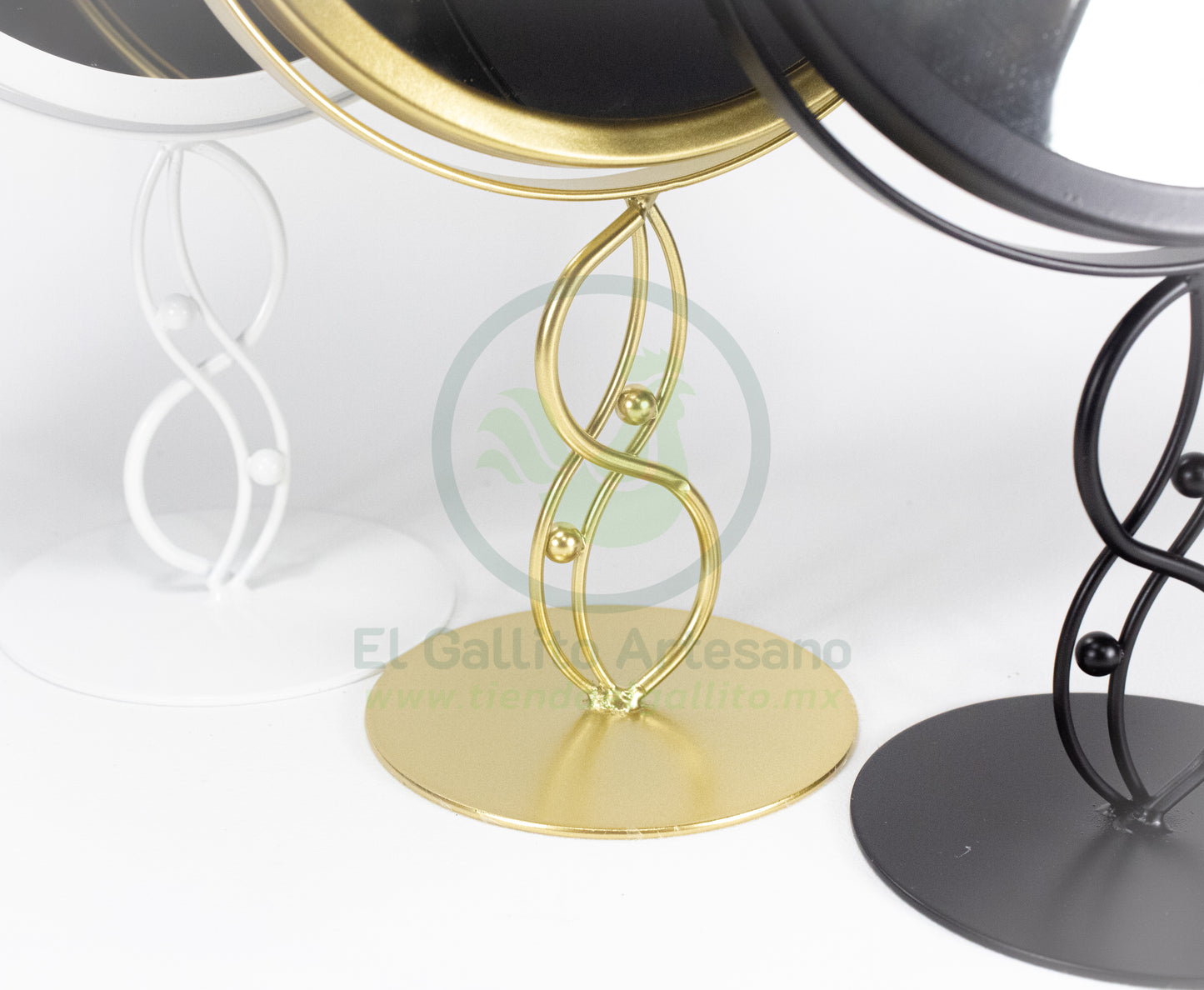 Espejo Base 25-1 #10 | Círculo Ondas