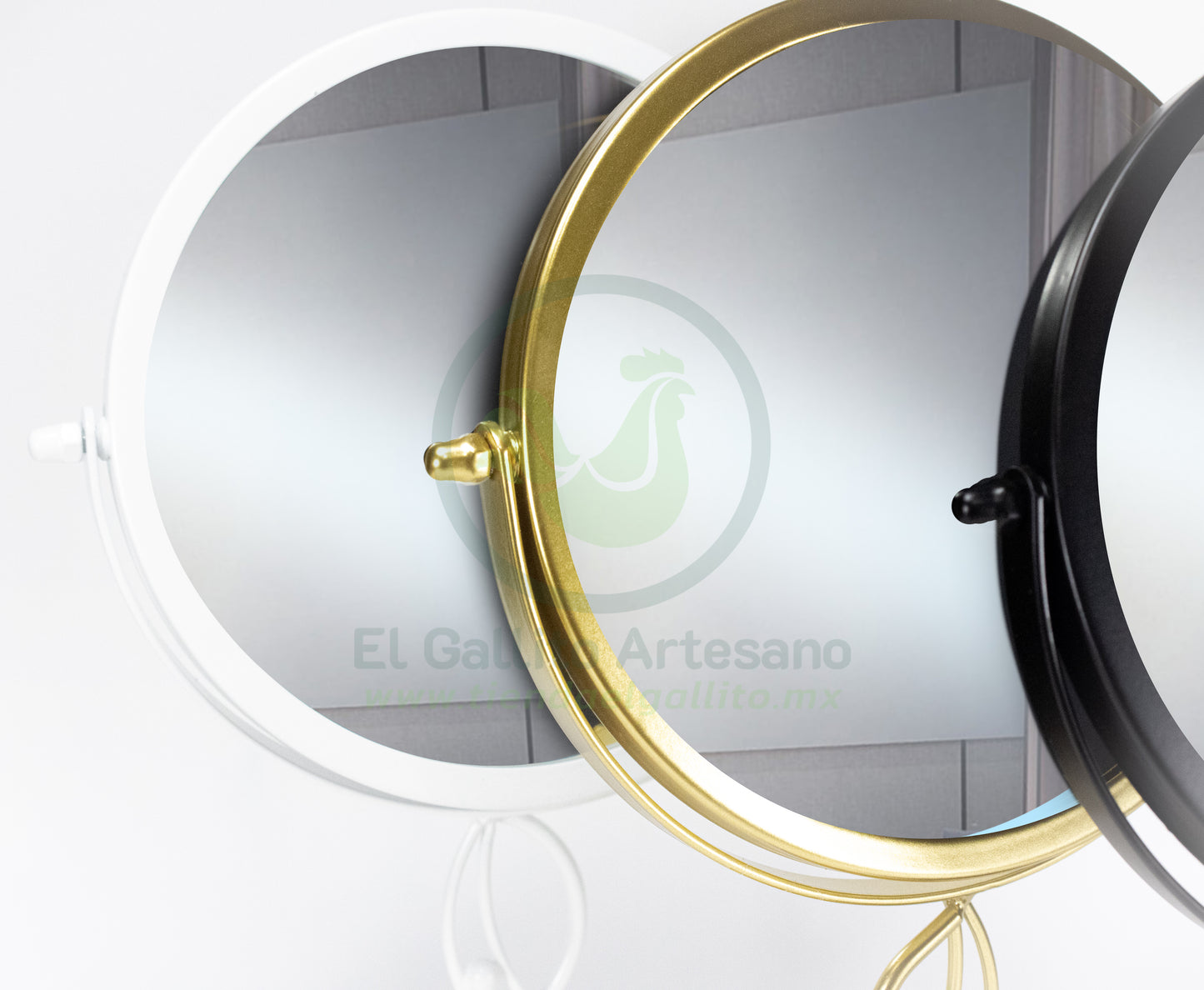Espejo Base 25-1 #10 | Círculo Ondas