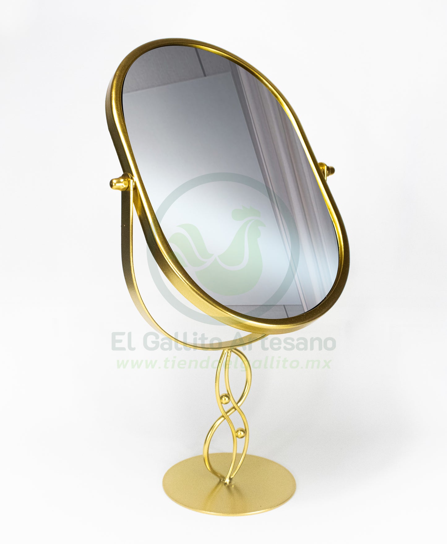 Espejo Base 25-1 #9 | Óvalo Ondas