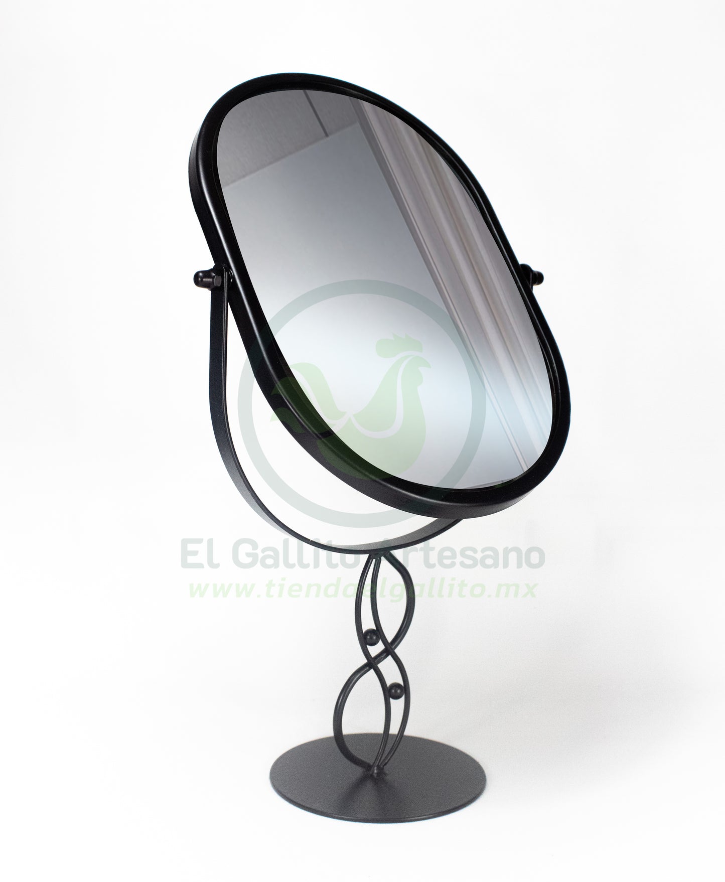 Espejo Base 25-1 #9 | Óvalo Ondas