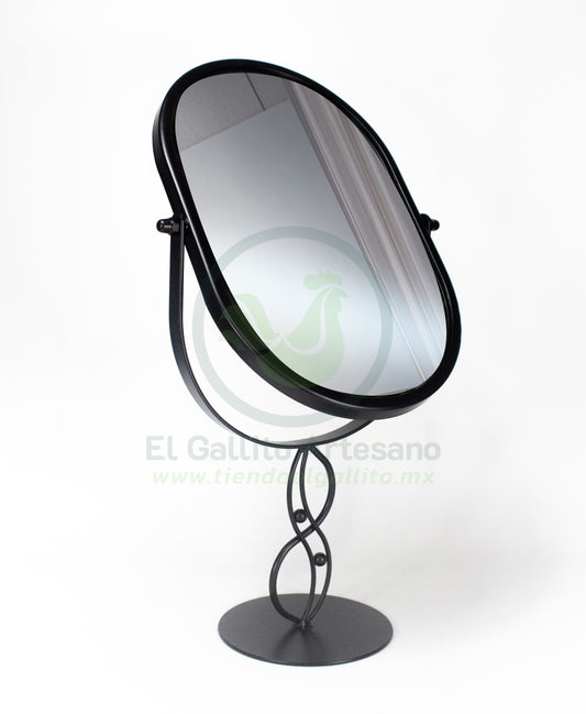 Espejo Base 25-1 #9 | Óvalo Ondas