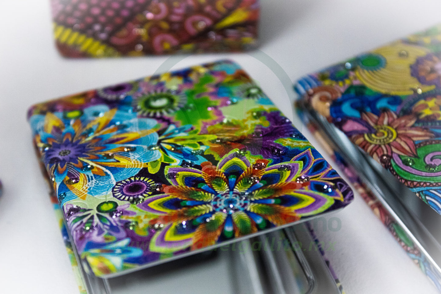 Espejo Cuadrado 25-1 #11 | Mandalas Retro