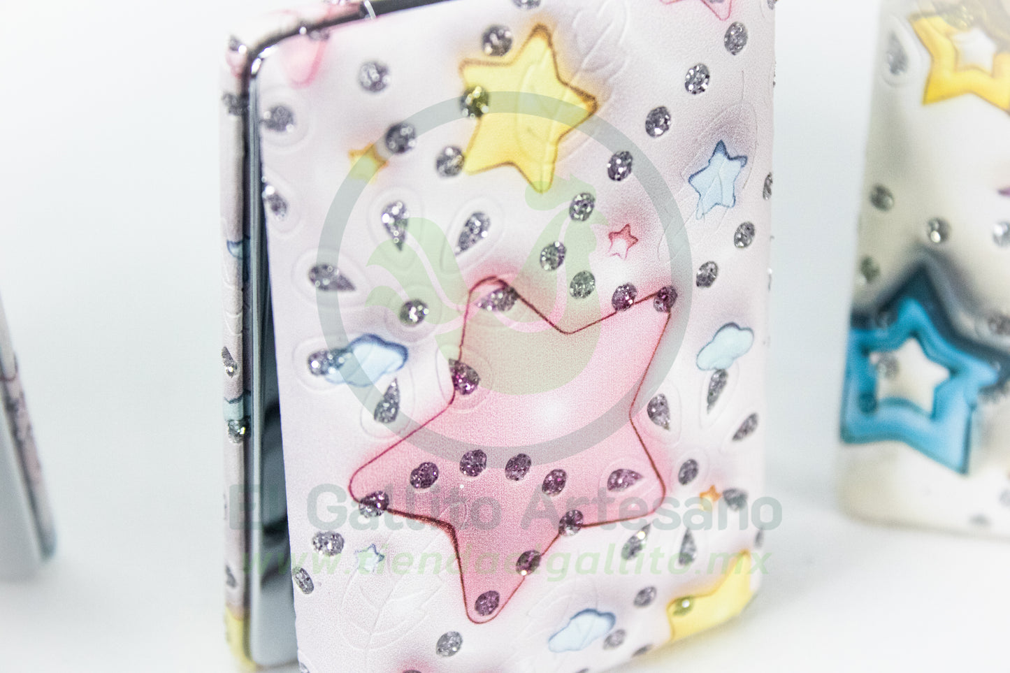 Espejo Cuadrado 25-1 #02 | Corazones Kawai