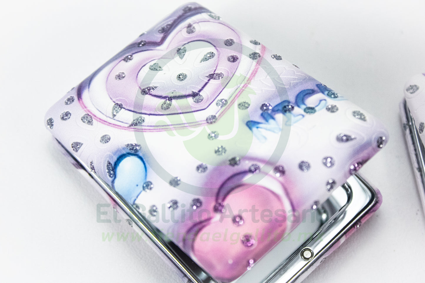 Espejo Cuadrado 25-1 #02 | Corazones Kawai