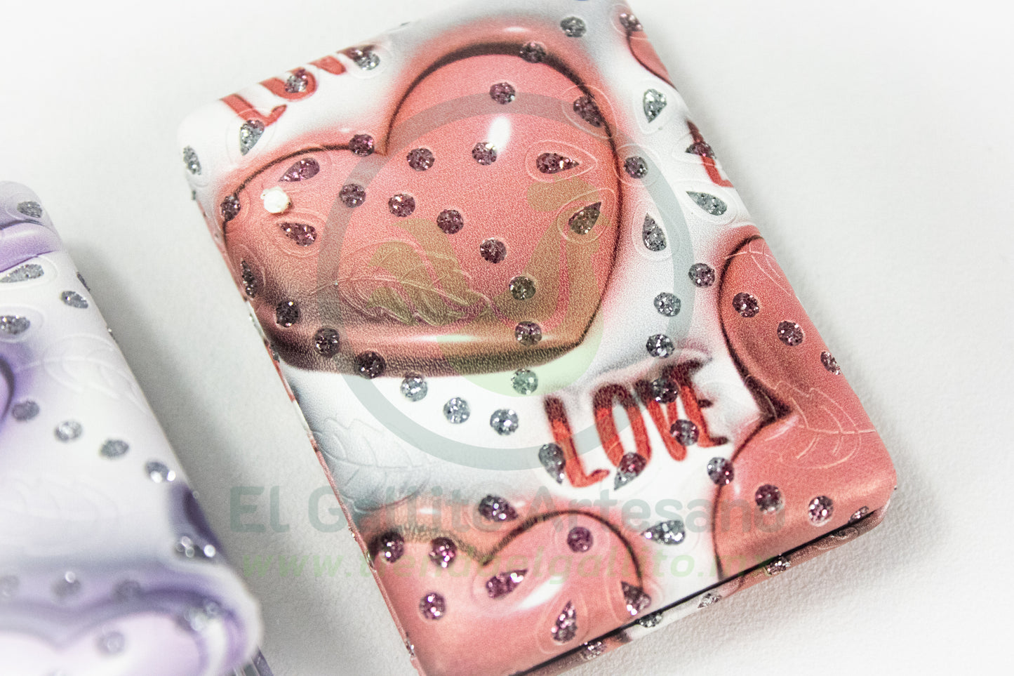 Espejo Cuadrado 25-1 #02 | Corazones Kawai