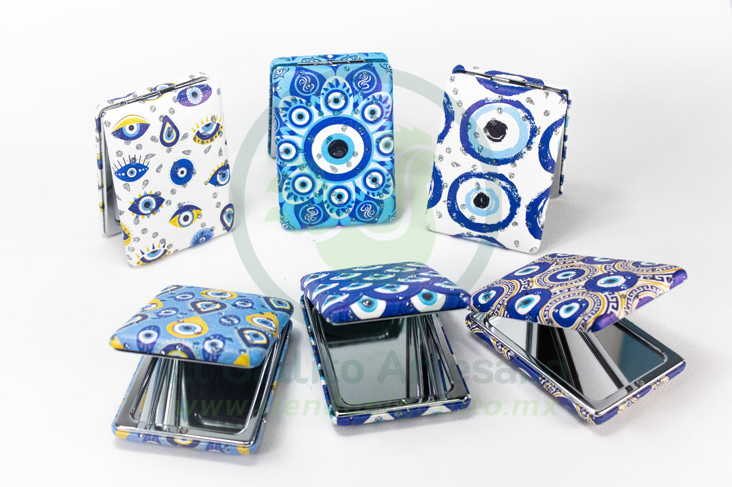 Espejo Cuadrado 25-1 #03 | Turquesa Ojos