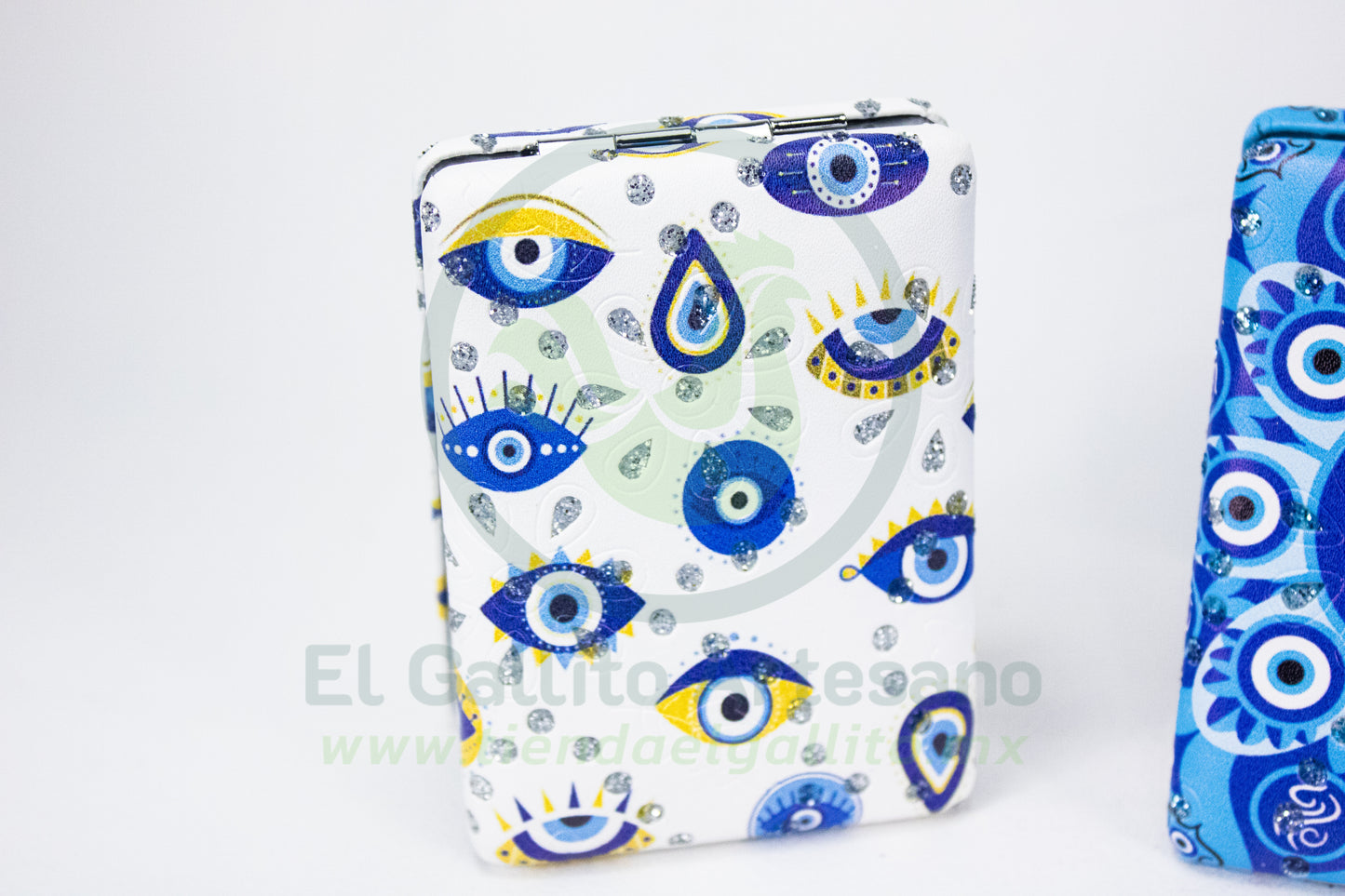 Espejo Cuadrado 25-1 #03 | Turquesa Ojos