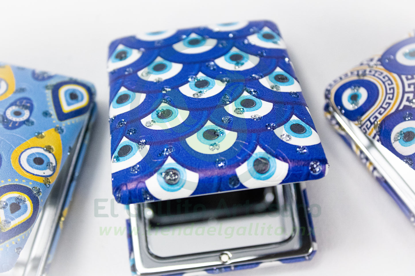 Espejo Cuadrado 25-1 #03 | Turquesa Ojos