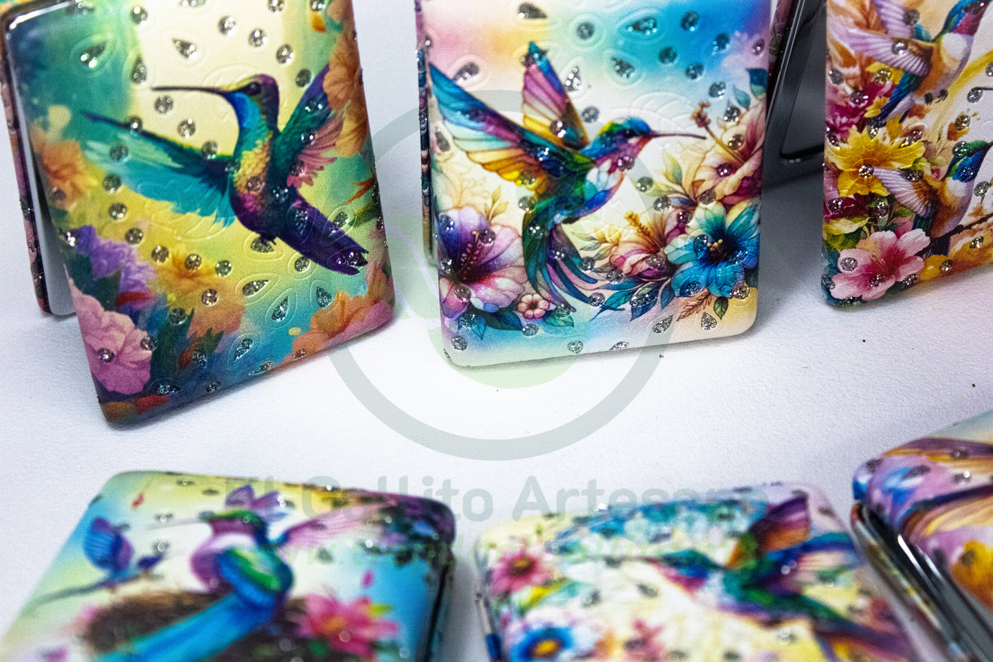 Espejo Cuadrado 25-1 #38 | Colibrí Colores