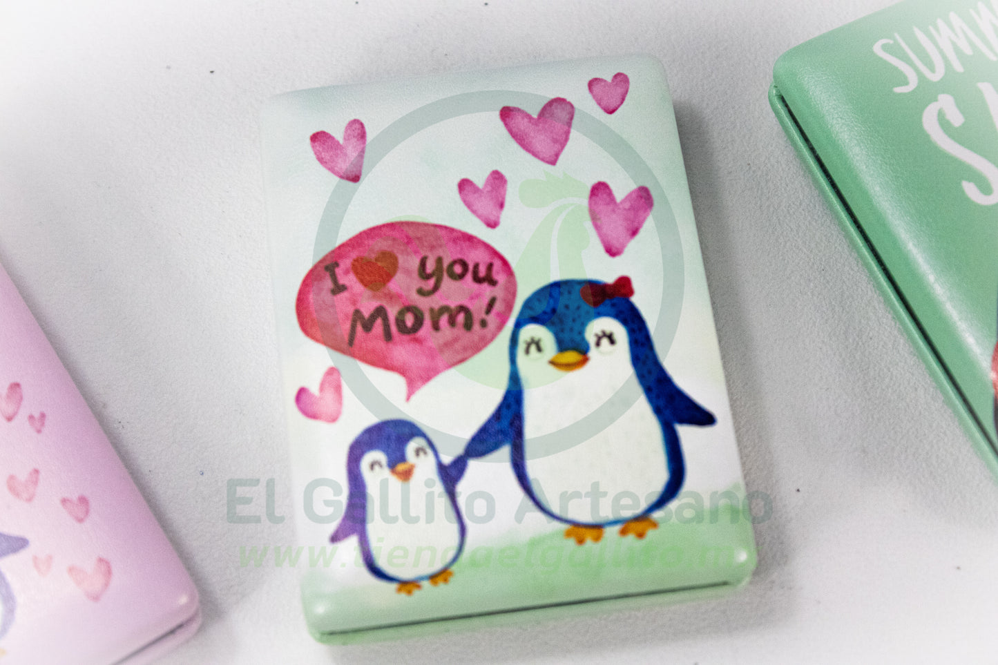 Espejo Cuadrado 25-1 #07 | Pingüinos