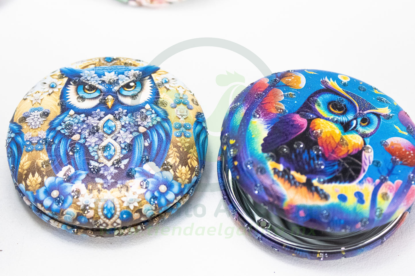 Espejo Redondo 25-1 #15 | Búhos Azules