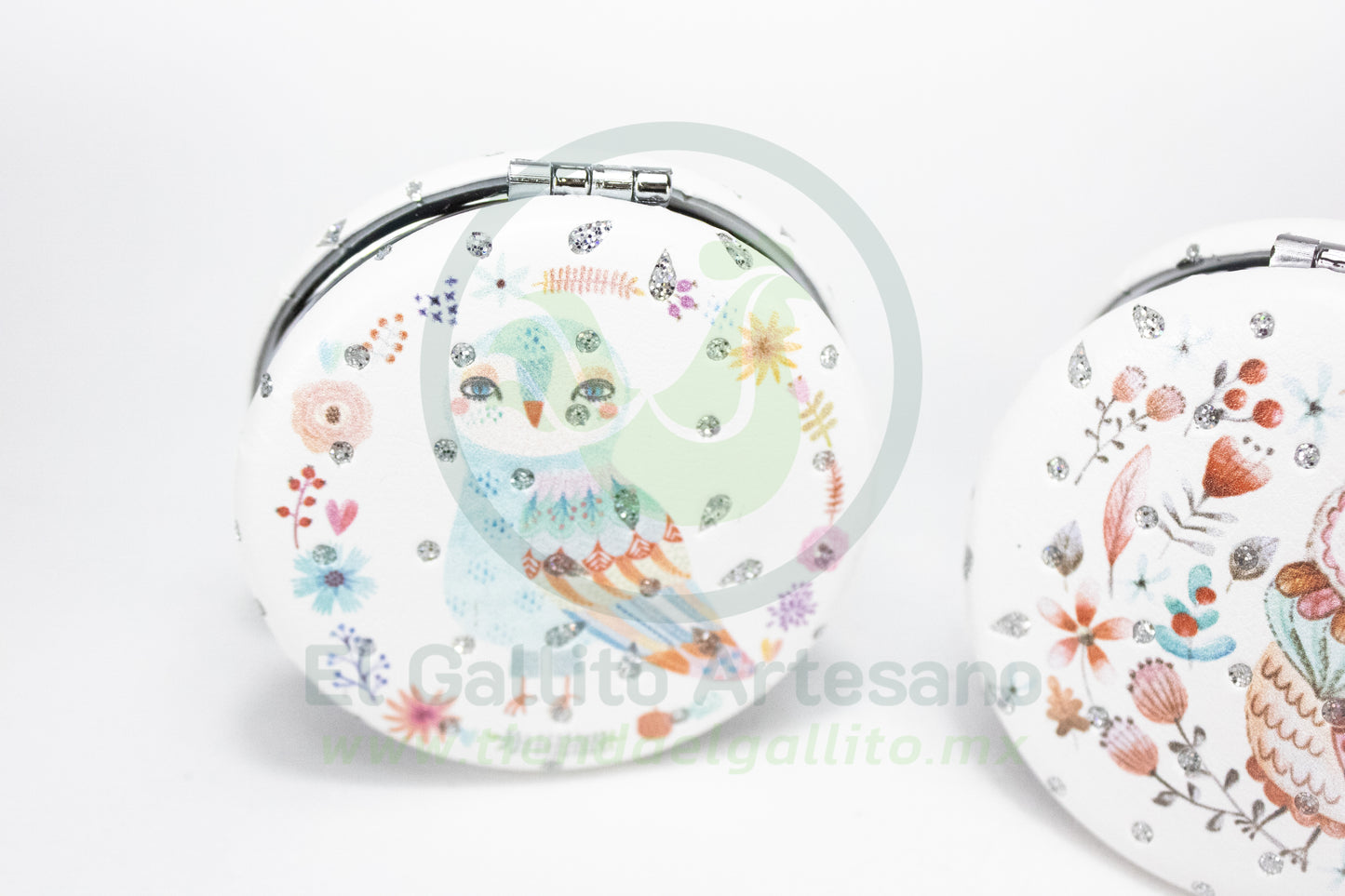 Espejo Redondo 25-1 #16 | Lechuzas Caricatura