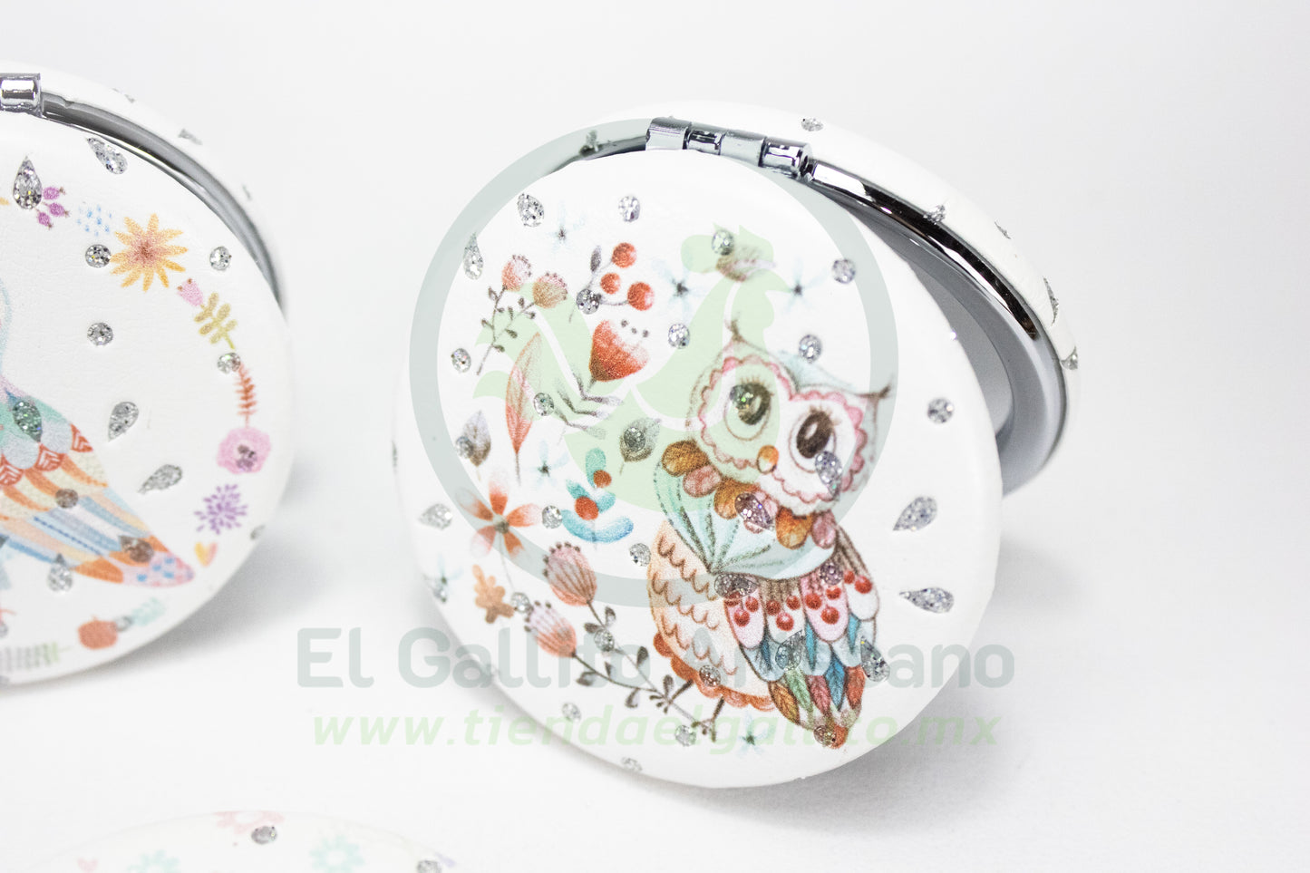 Espejo Redondo 25-1 #16 | Lechuzas Caricatura