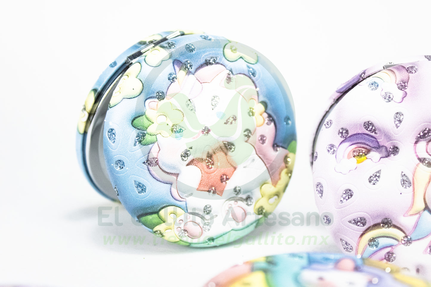 Espejo Redondo 25-1 #17 | Unicornios Varios