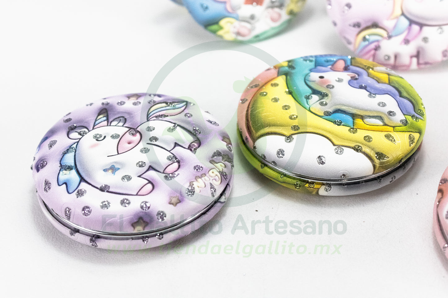 Espejo Redondo 25-1 #17 | Unicornios Varios