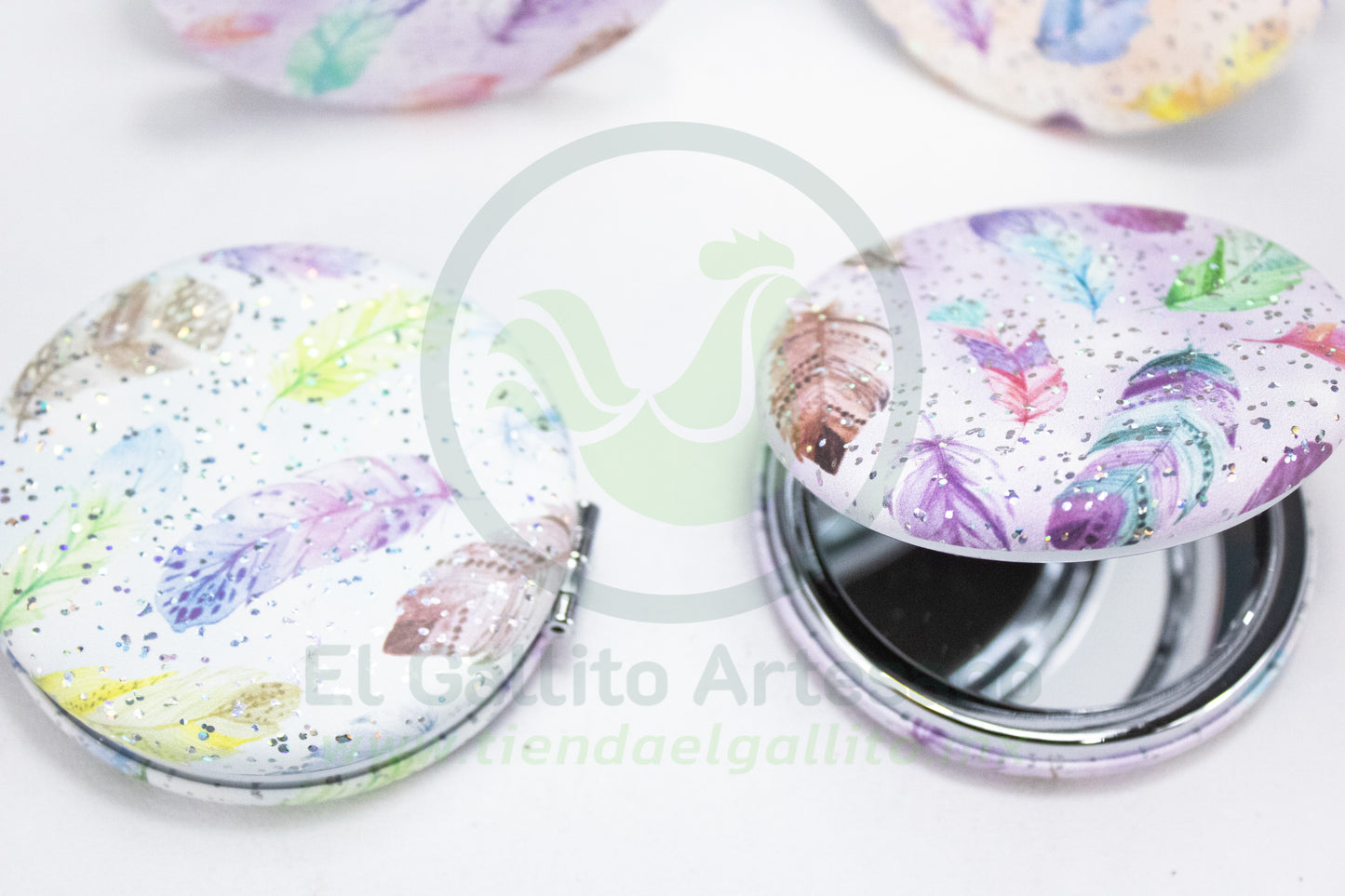 Espejo Redondo 25-1 #18 | Plumas