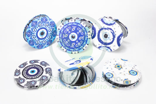 Espejo Redondo 25-1 #20 | Ojo Turco Azul 2