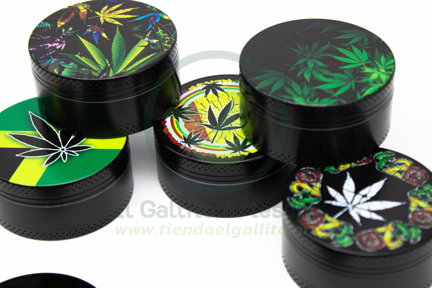 Grinder CA291 | Hojas Color Rasta