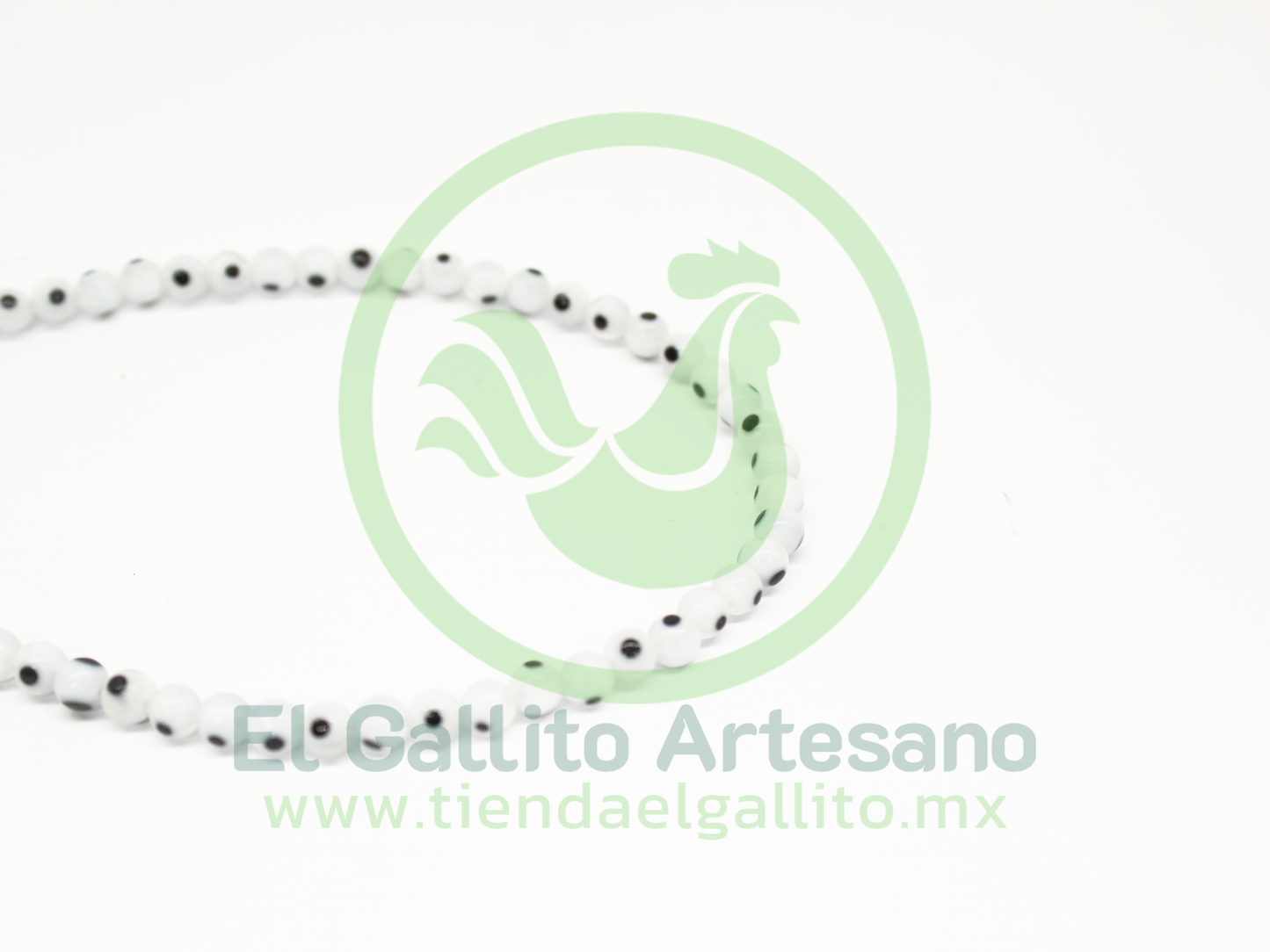 Ojo Turco Bola | Blanco Transparente