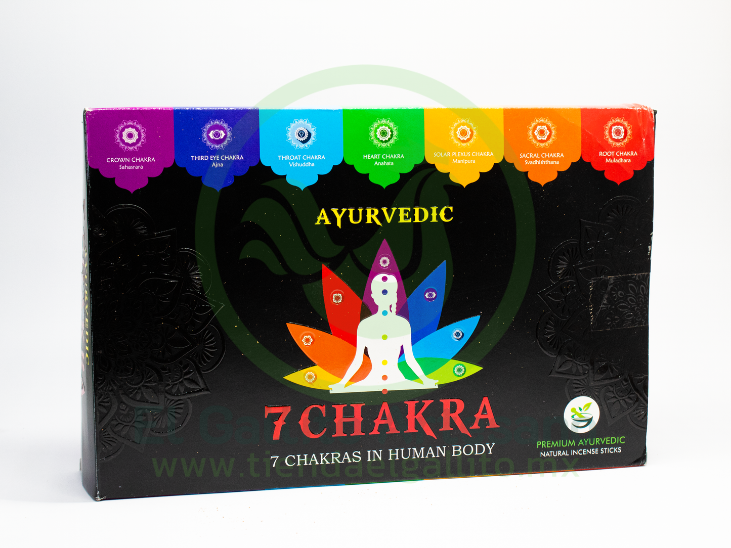 Incienso Chakras Con Quemador | Ayurvedic