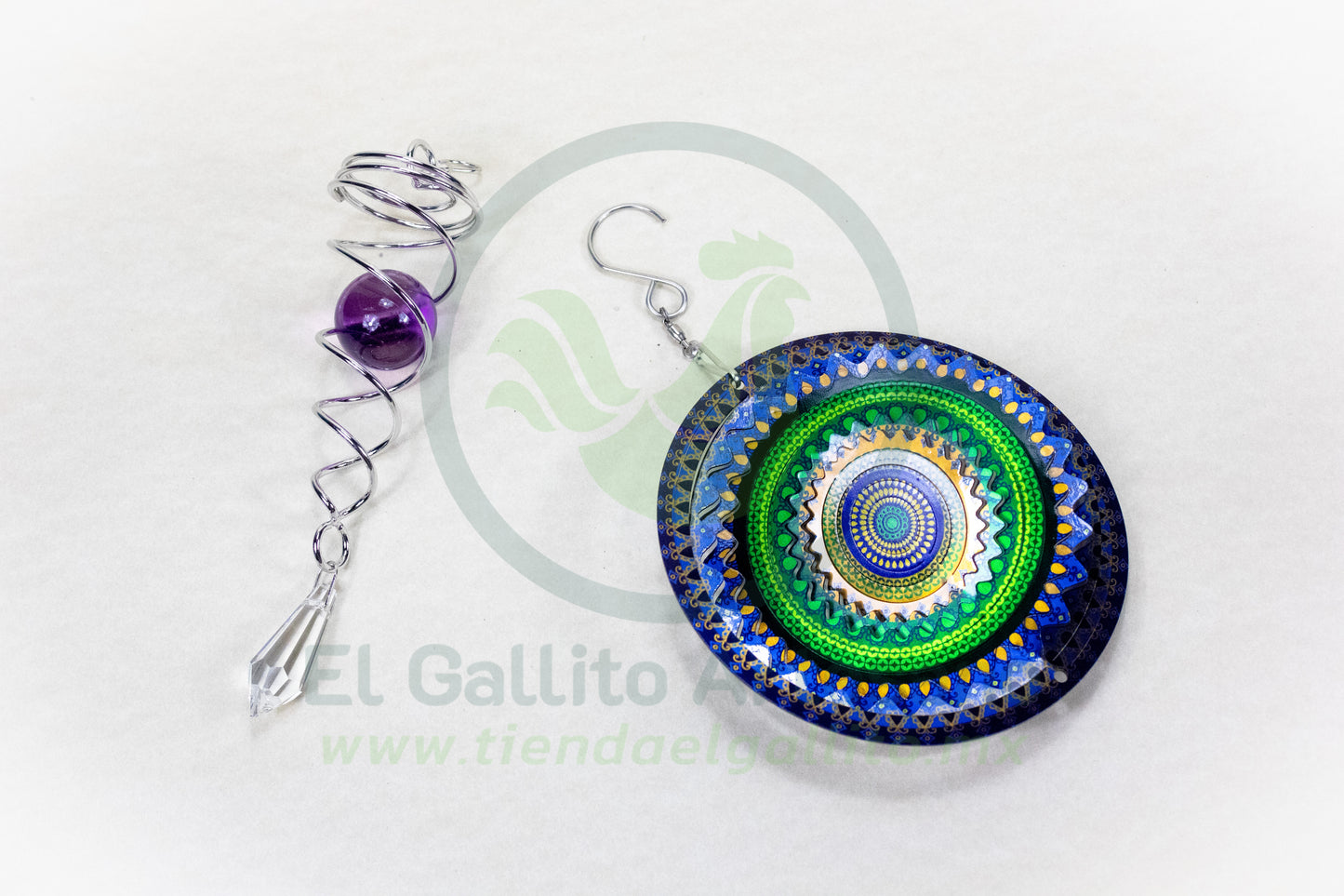 Movil 25-1 10cm #02 | Mandala Verde