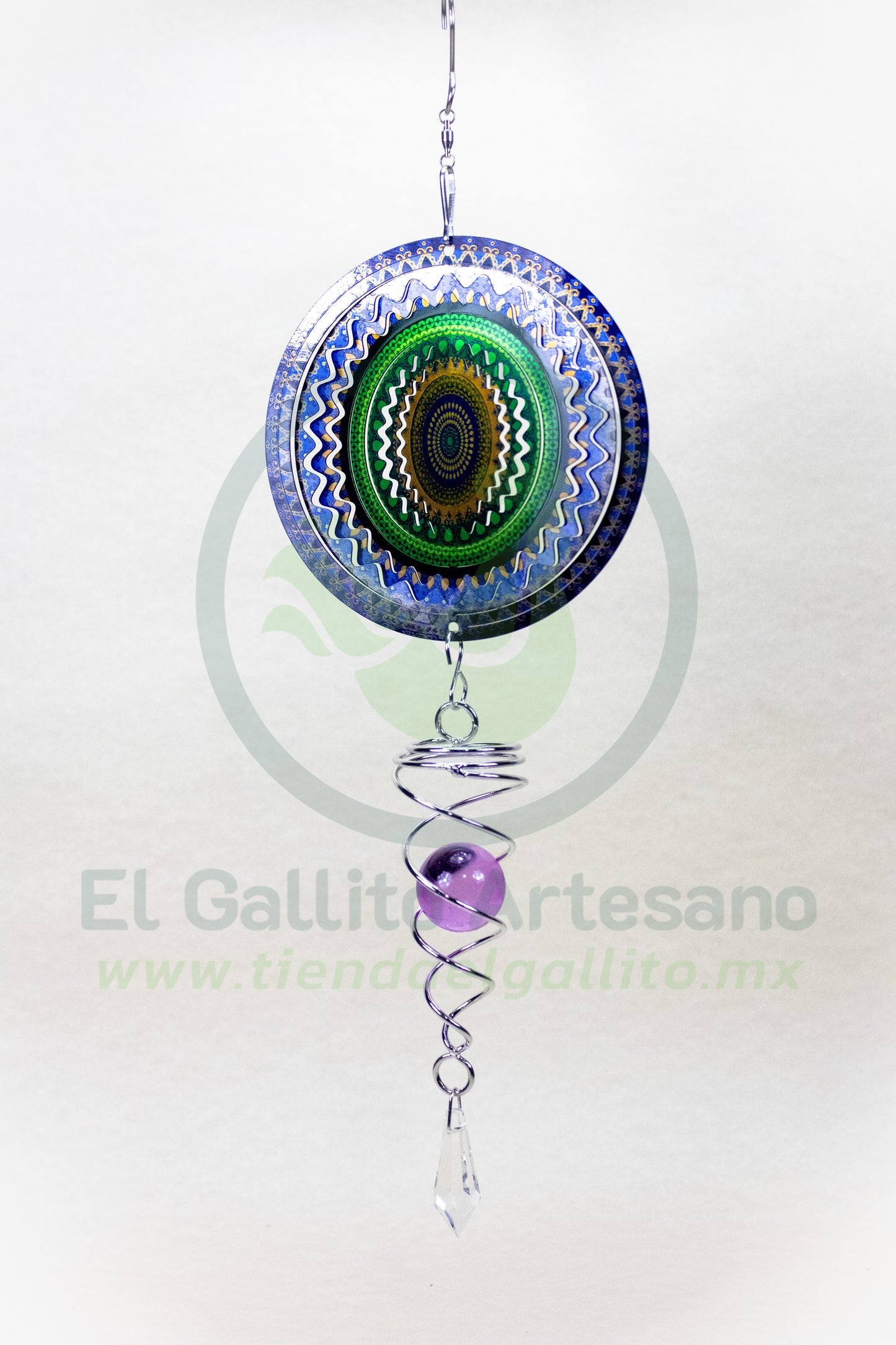 Movil 25-1 10cm #02 | Mandala Verde
