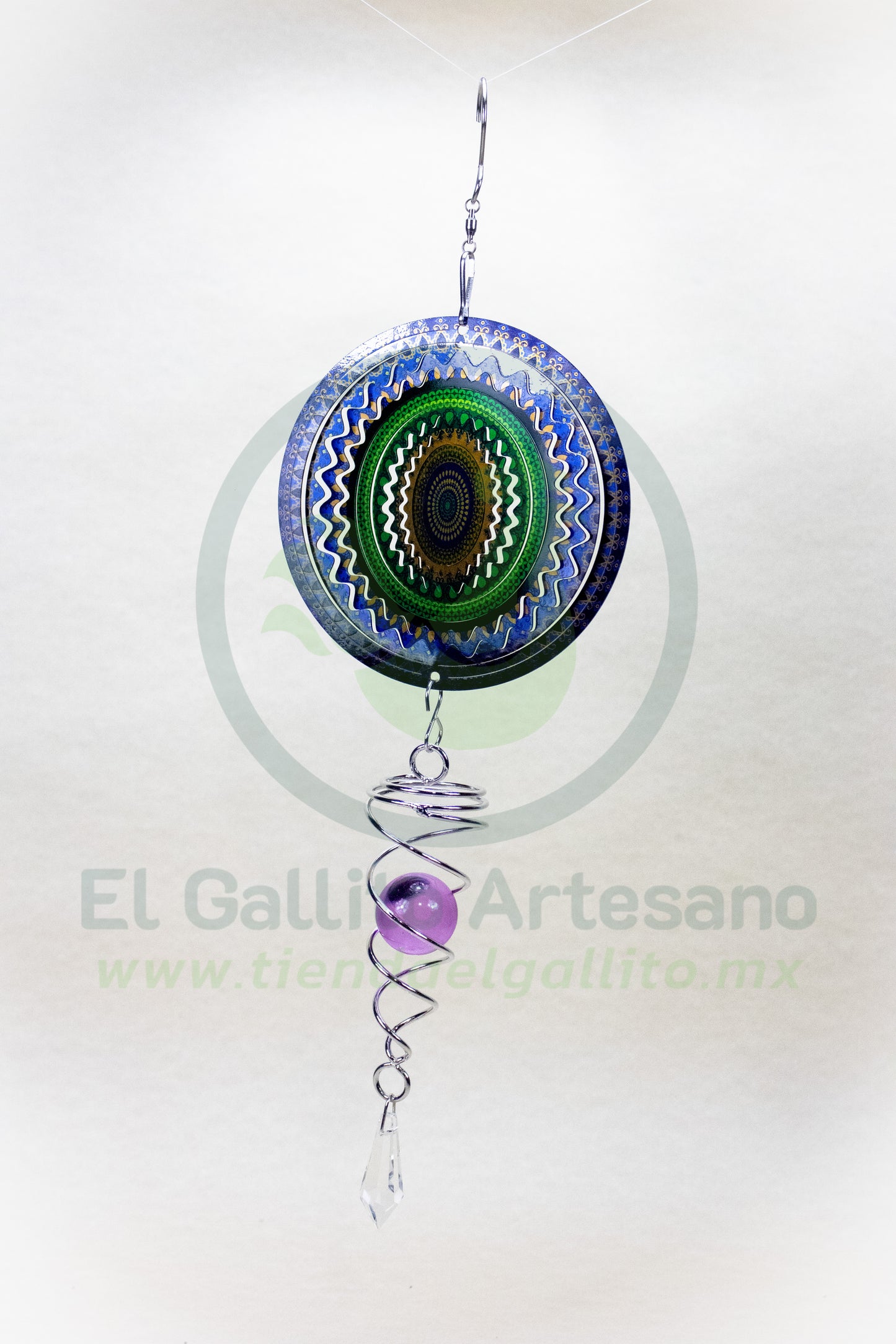 Movil 25-1 10cm #02 | Mandala Verde
