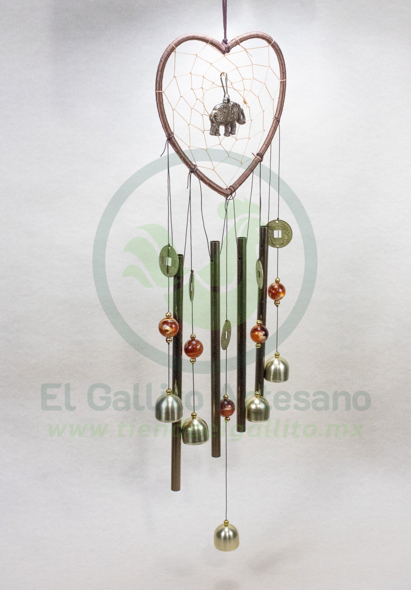 Movil 25-1 #28 Aluminio | Corazón Atrapasueños