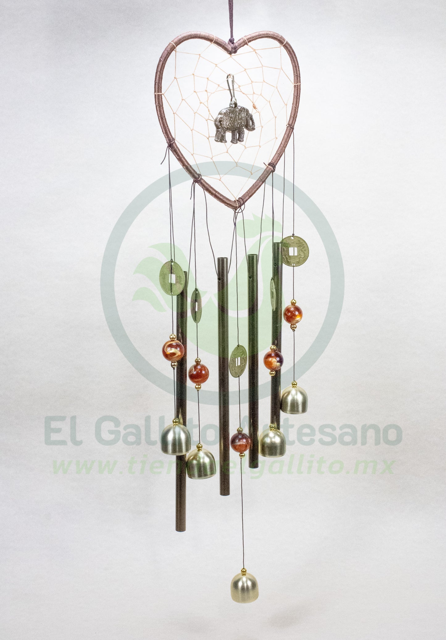 Movil 25-1 #28 Aluminio | Corazón Atrapasueños