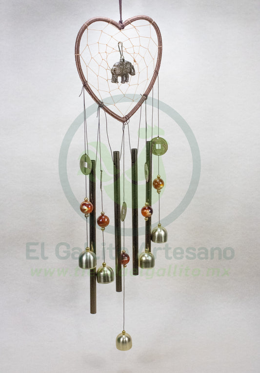 Movil 25-1 #28 Aluminio | Corazón Atrapasueños