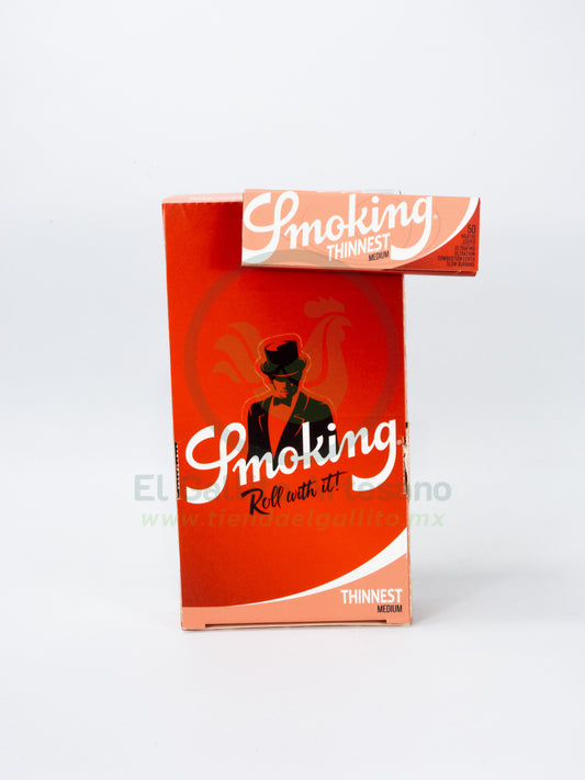 Smoking Thinnest Rojo (25Pz)