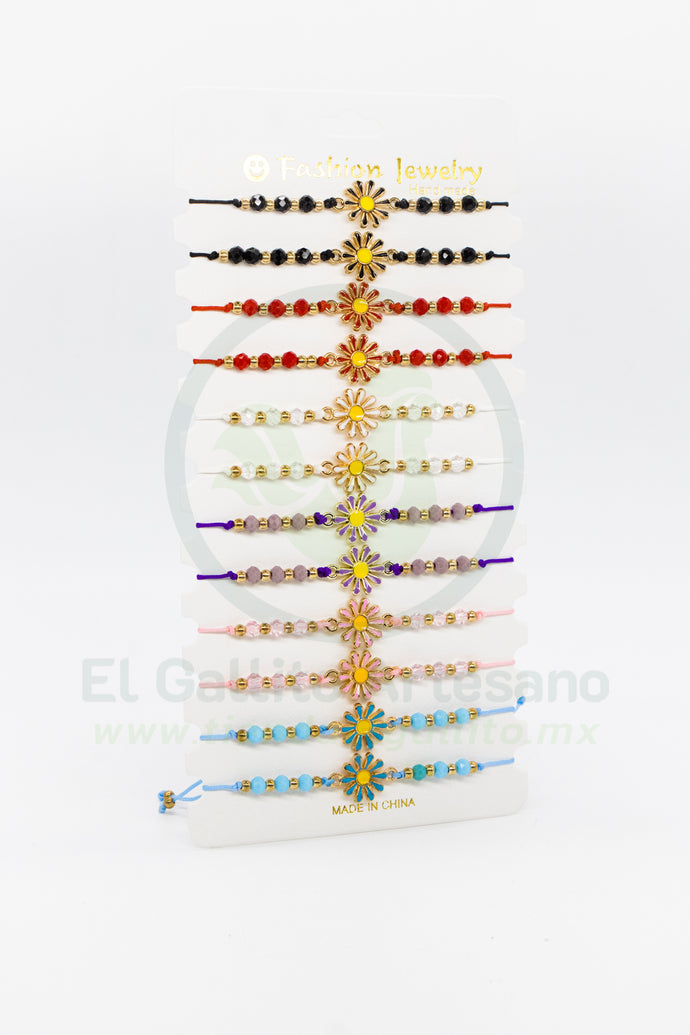 Paq. Pulsera 3-10 | Girasol Gr. 12pz