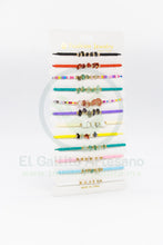 Cargar imagen en el visor de la galería, Paq. Pulsera 3-11 | Chip Cuarzo Chaquira 12pz
