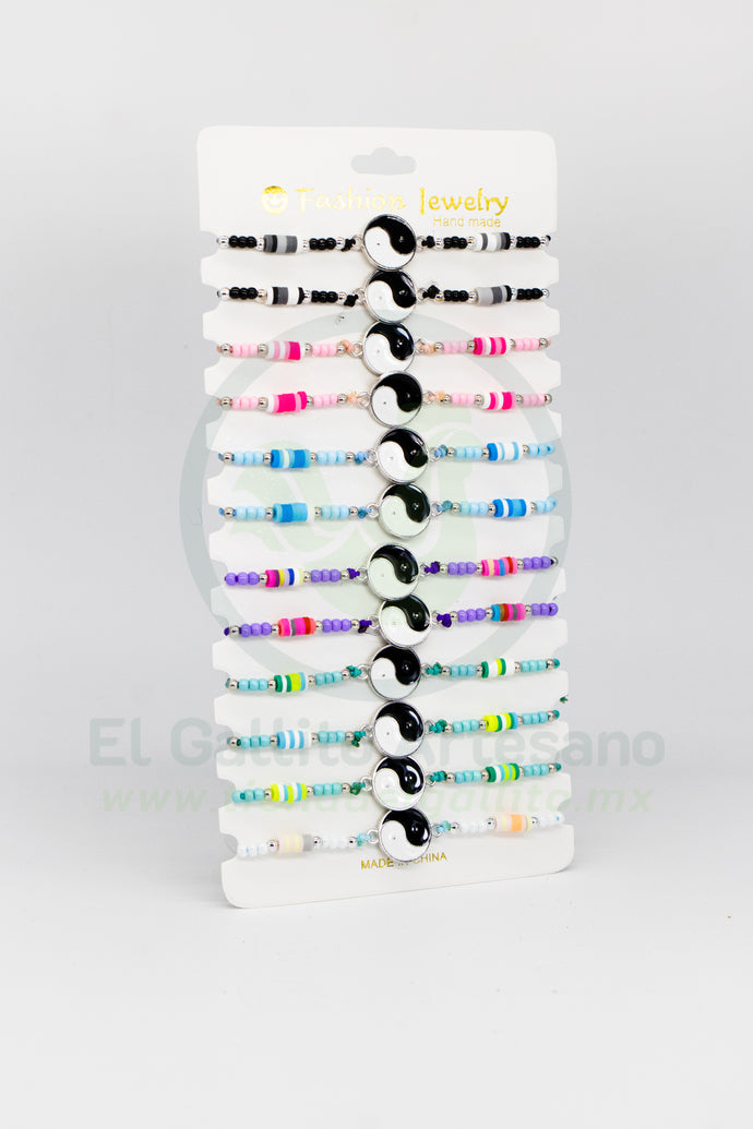 Paq. Pulsera 3-17 | Ying Yang Pucca 12pz