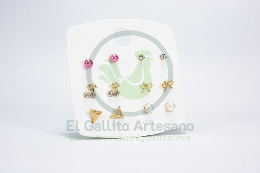 Paquete Arete 6Par MD28