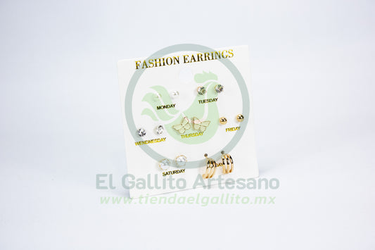 Paquete Arete 7Par MD2