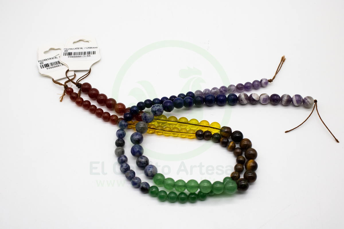 Colgante De 7 Chakras En Bruto - SI PIEDRAS
