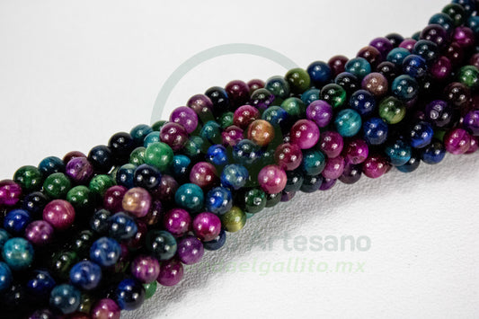 Piedra Ojo Tigre Mix 6Mm #32