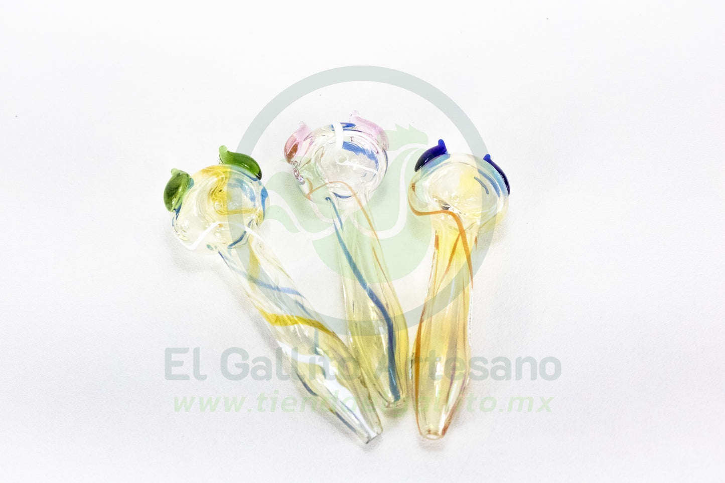 Pipa Cuernos Med Dorada