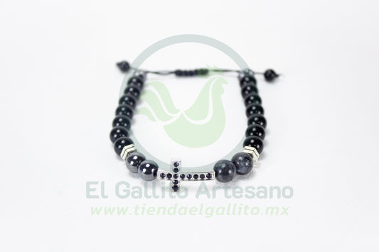Pulsera A25-1 BLM #12 | Enlazador Cruz Plat