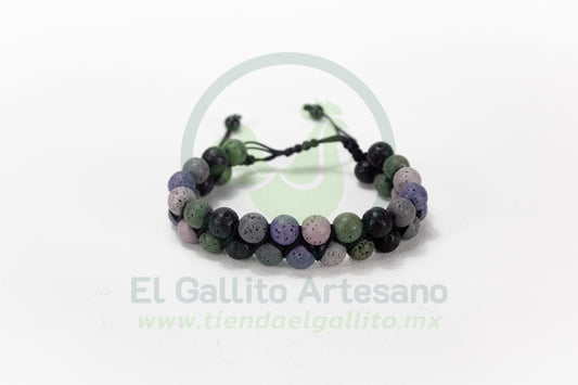 Pulsera A25-1 BLM #17 | Volcánica MIX Doble
