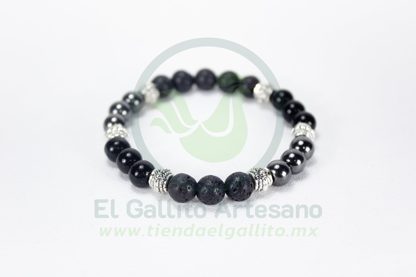 Pulsera A25-1 BLM #02 | Volcánica Brillosa