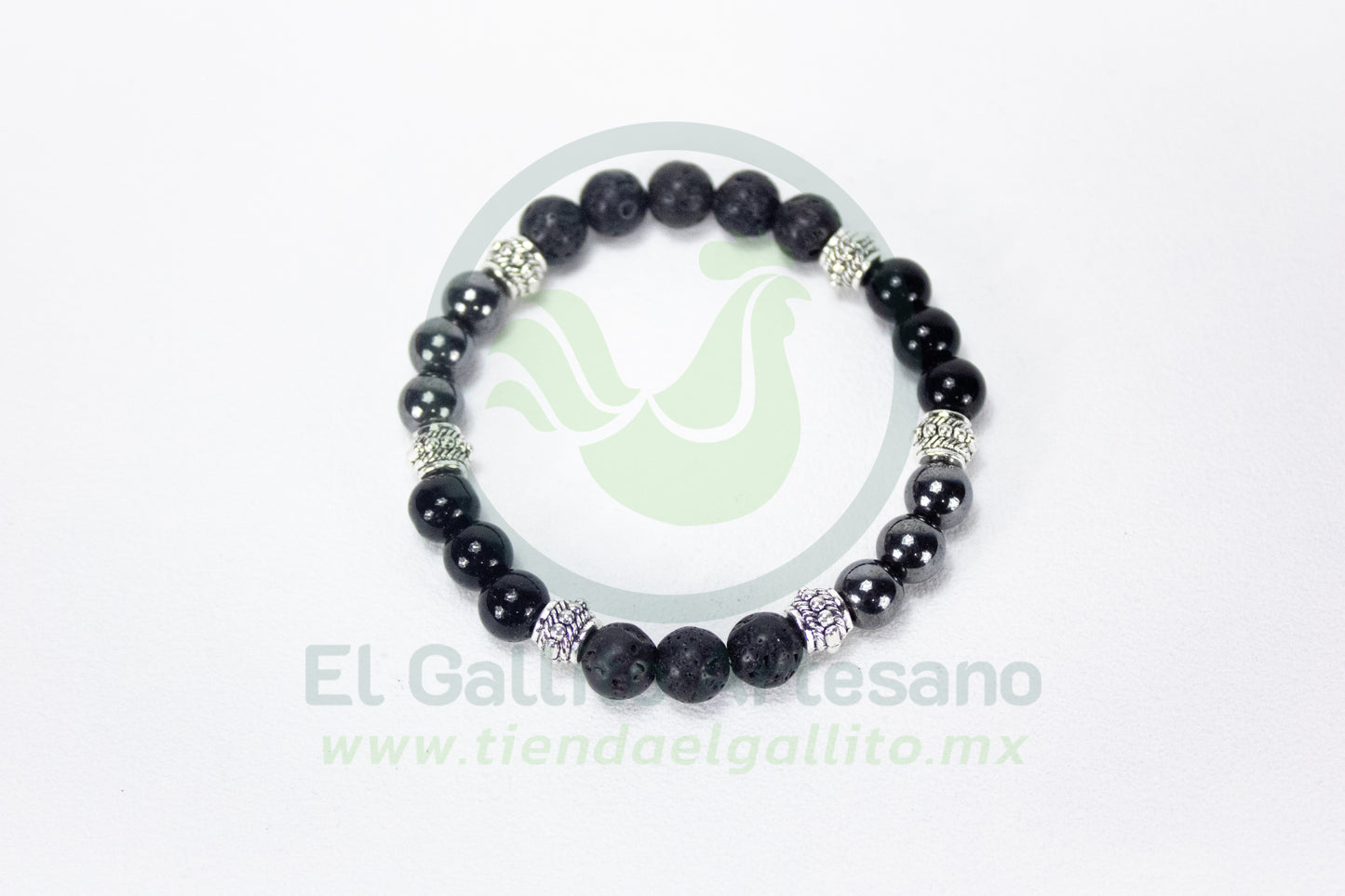 Pulsera A25-1 BLM #02 | Volcánica Brillosa