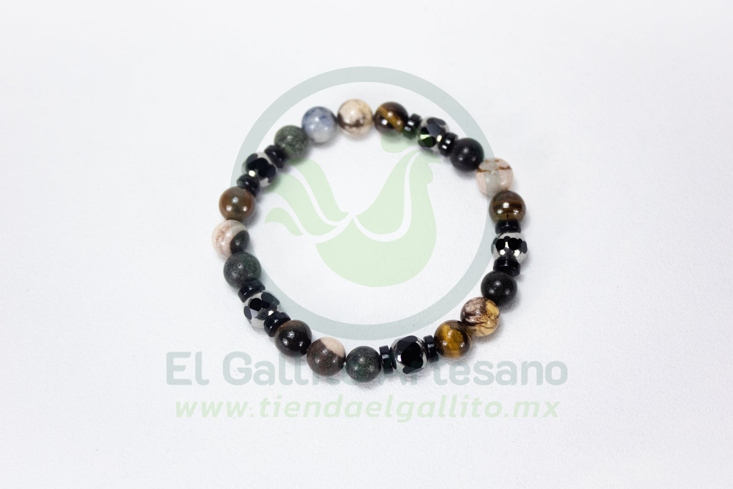 Pulsera A25-1 BLM #03 | Acerina Facetada Tigre